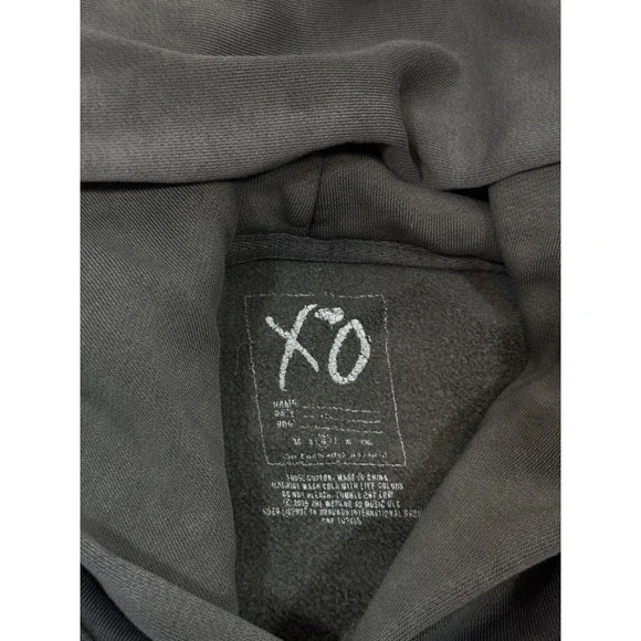 XO The Weeknd Hoodie Medium Black After Hours Til Dawn 2025 Stadium Tour Faded